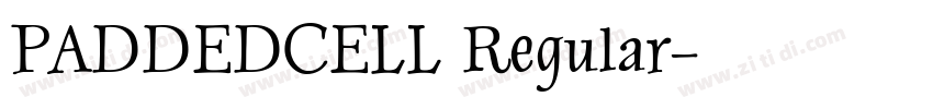 PADDEDCELL Regular字体转换